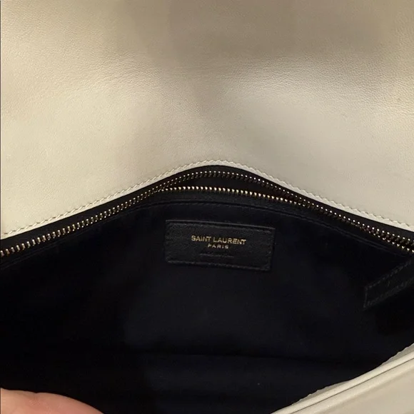 Saint Laurent Ivory Quilted Clutch - Picture 4 of 5